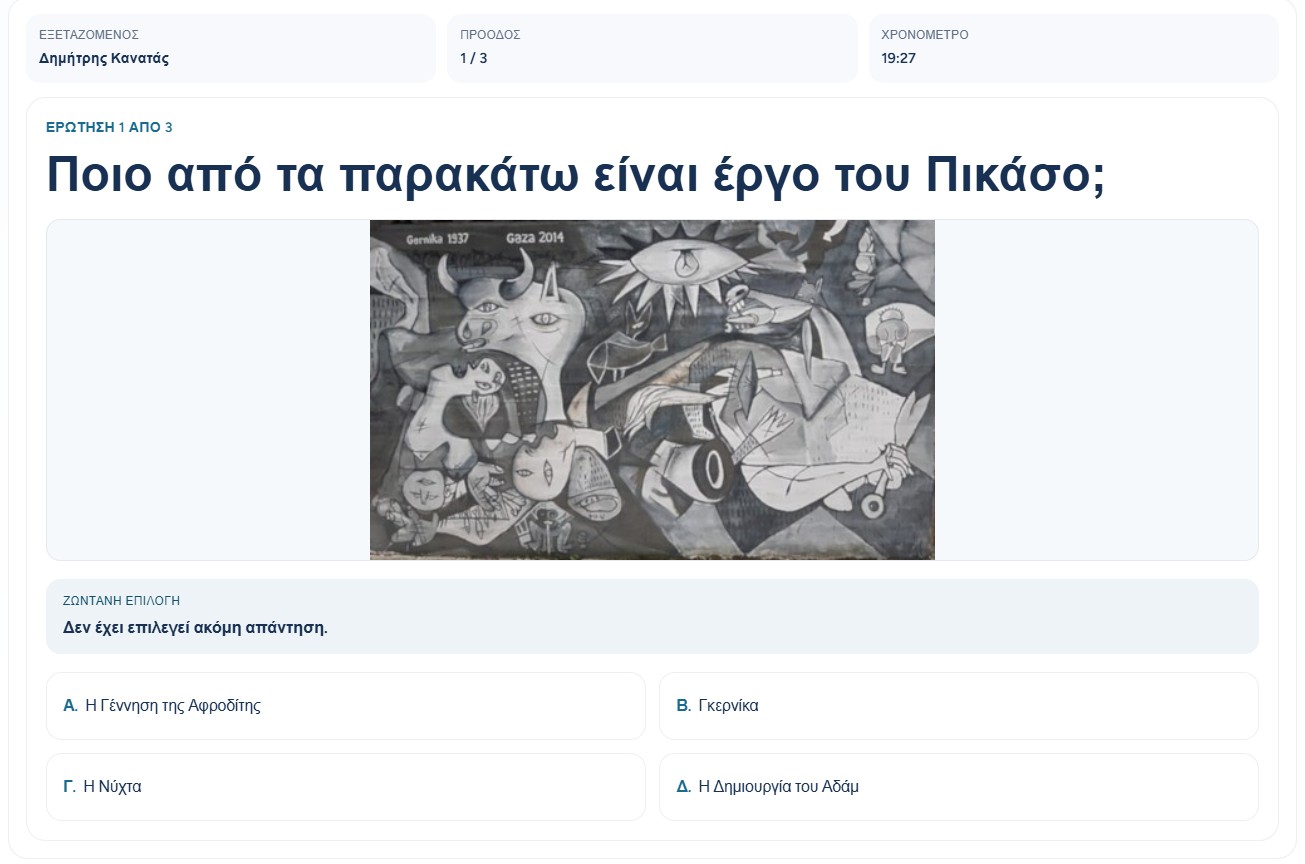 Second-screen quiz question